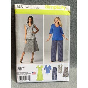 Simplicity Misses Dress Skirt Pant Sewing Pattern sz 10-18 1431 - uncut